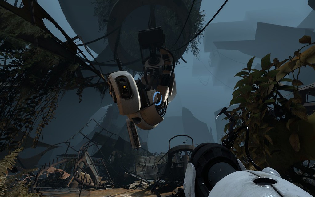 A screenshot of glados from portal 2